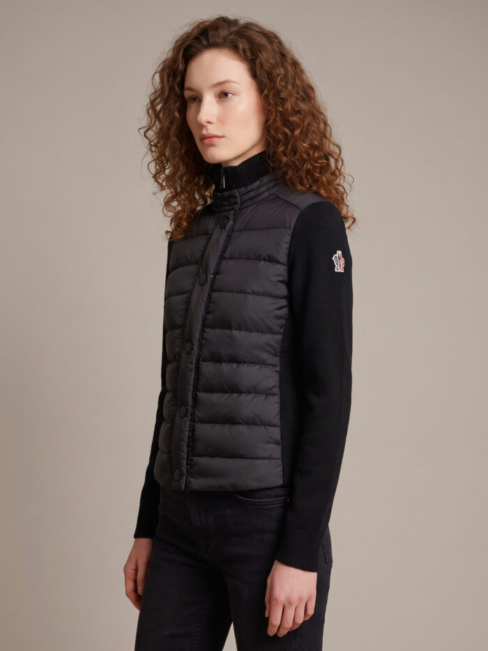 Moncler Grenoble Padded wool-blend cardigan