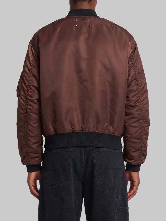 Maison Margiela Reversible olive brown bomber