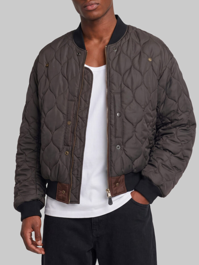 Maison Margiela Reversible olive brown bomber