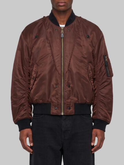 Maison Margiela Reversible olive brown bomber