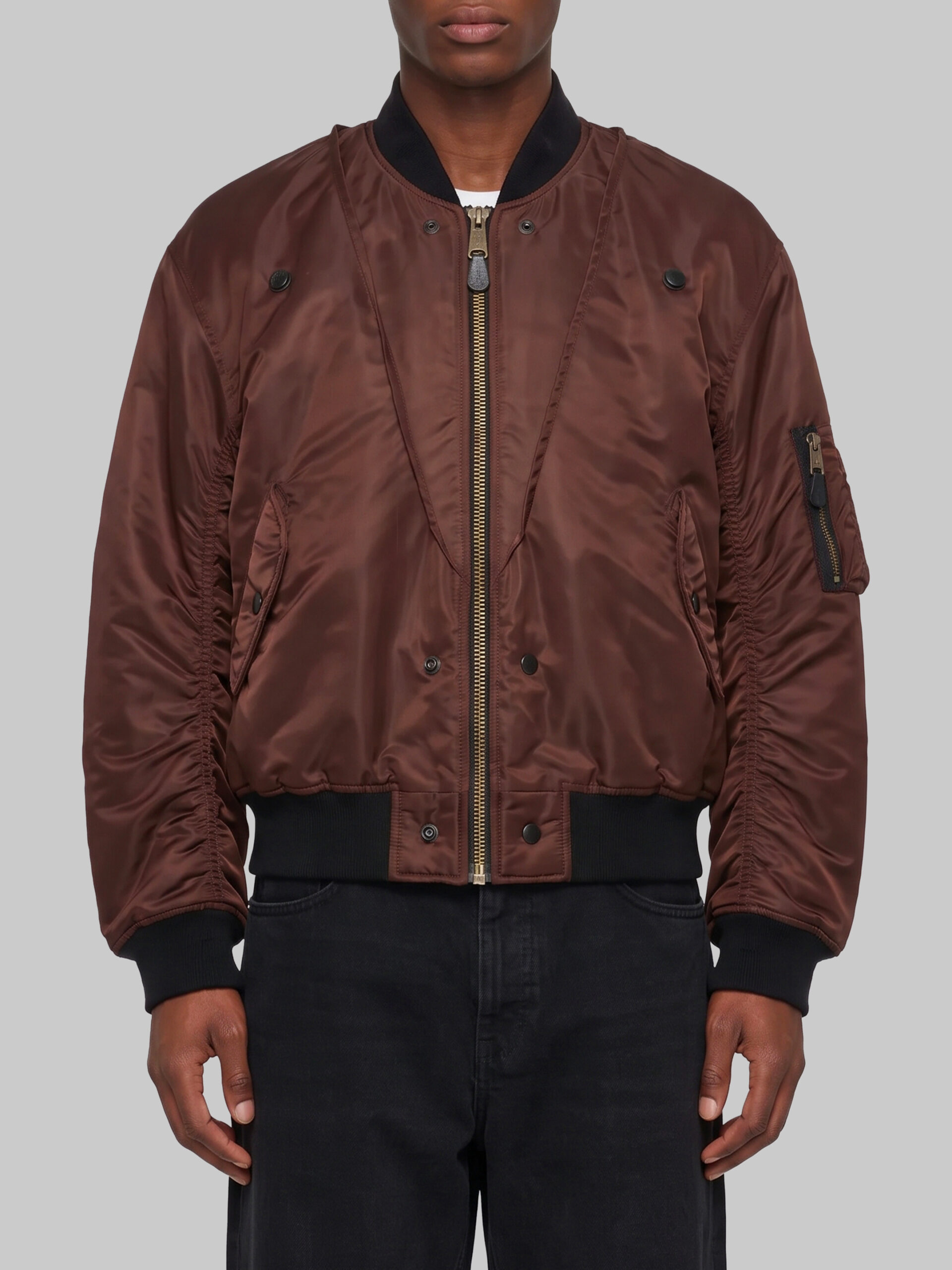Maison Margiela Reversible olive brown bomber