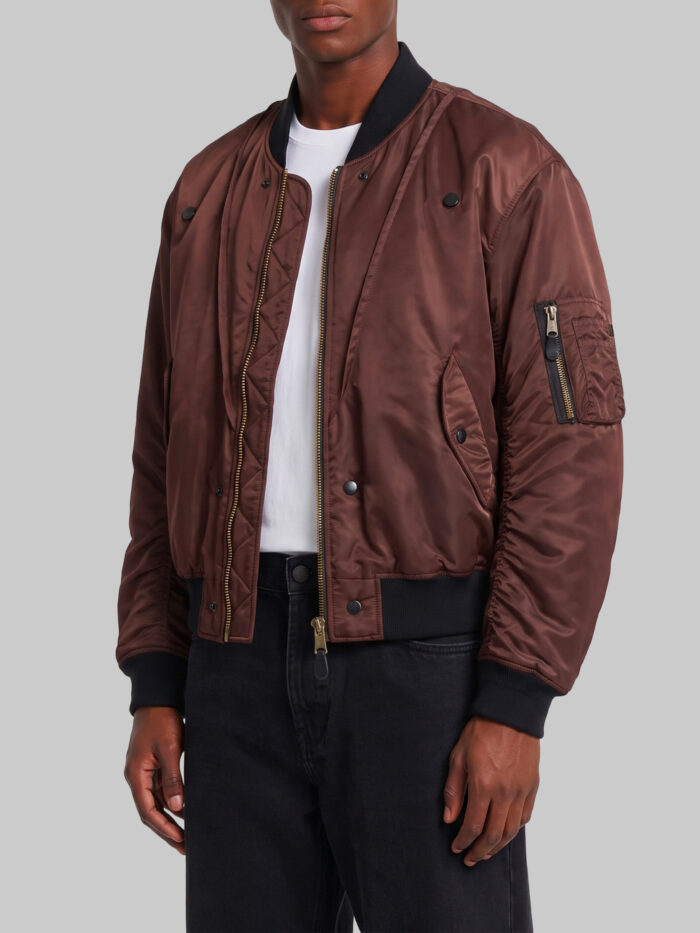 Maison Margiela Reversible olive brown bomber
