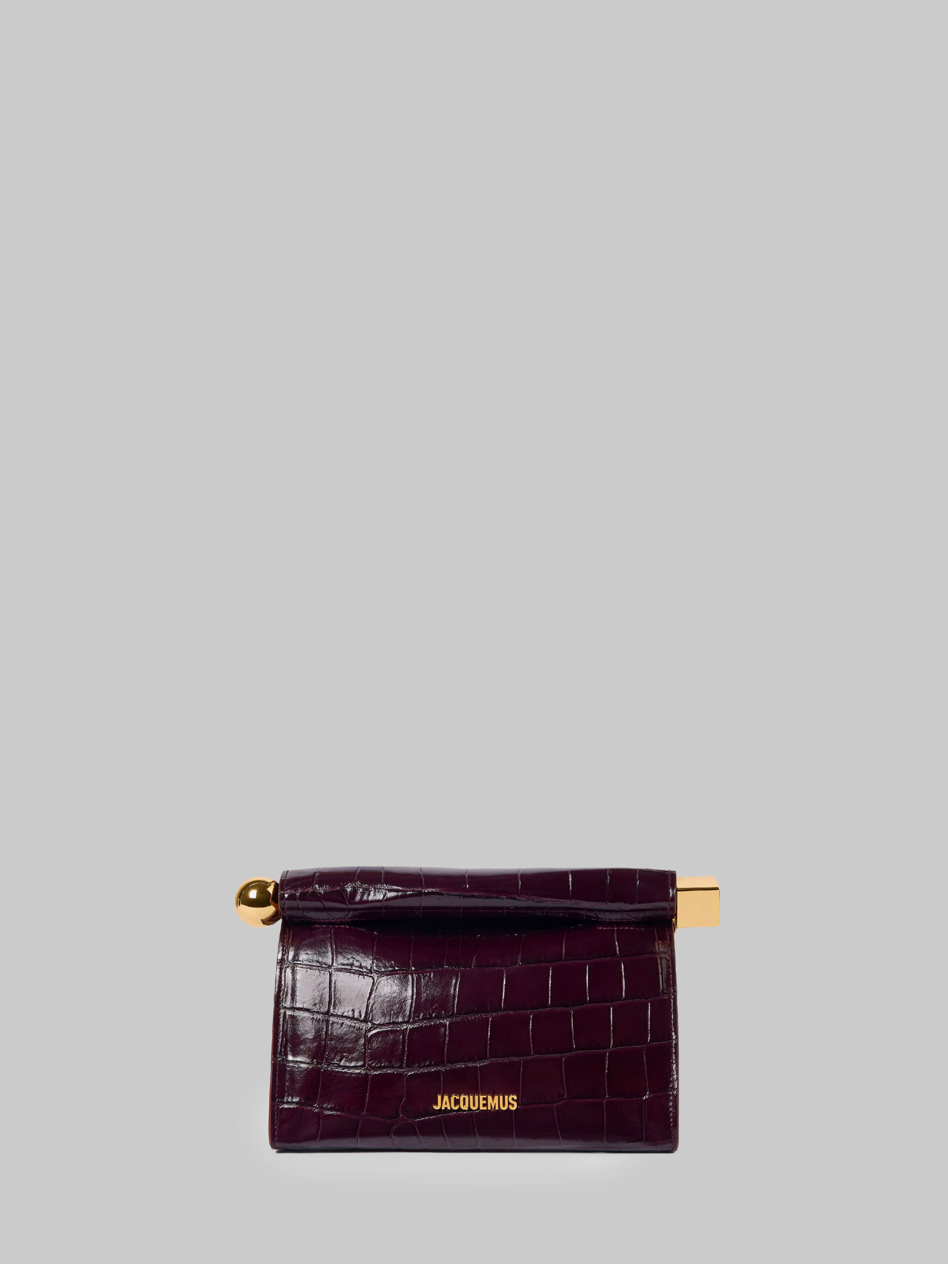 Jacquemus Dark burgundy Rond Carré bag