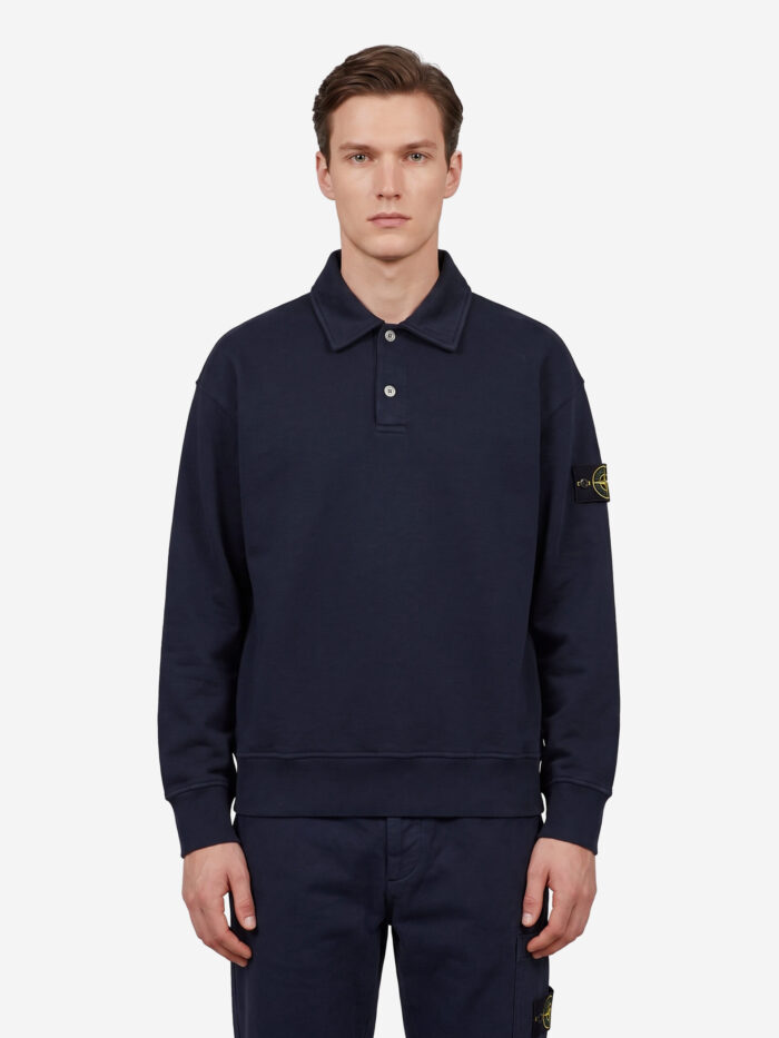 stone island oversize long sleeved polo shirt Stone Island Oversize long-sleeved polo shirt
