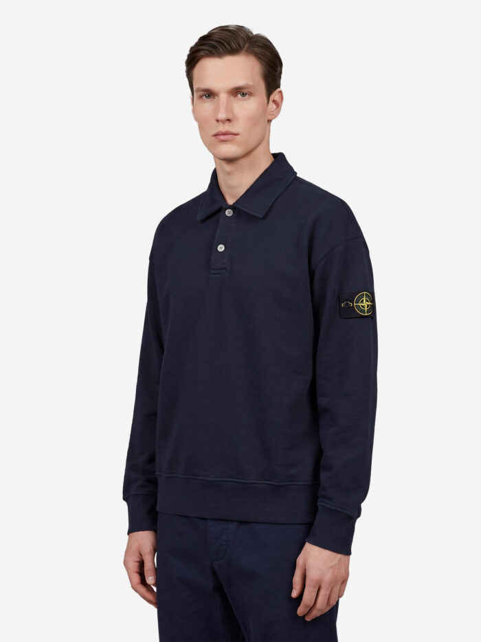 Stone Island Oversize long-sleeved polo shirt