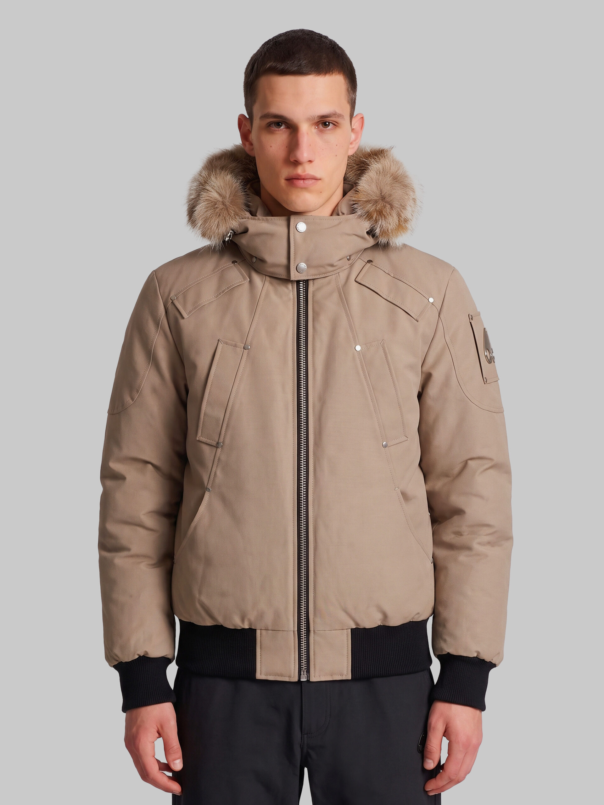 Moose Knuckles Padded Ballistic bomber jacket