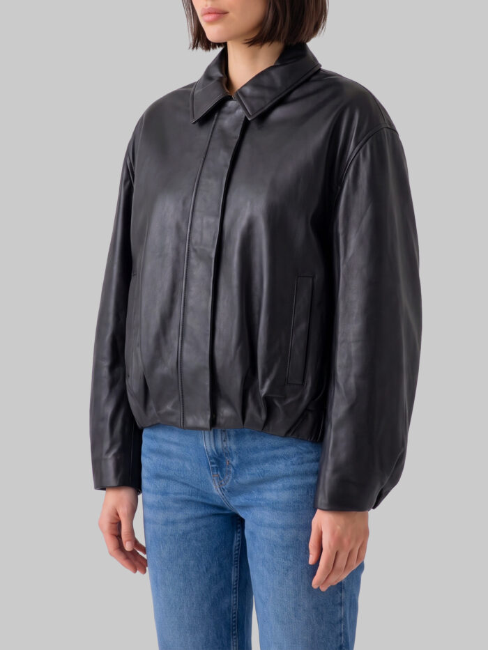 Arma Melis black leather jacket
