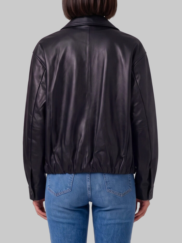 Arma Melis black leather jacket