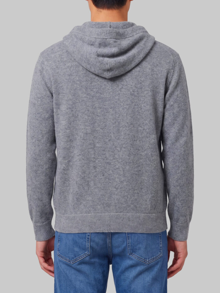 Roberto Collina Merino wool zip sweatshirt in grey