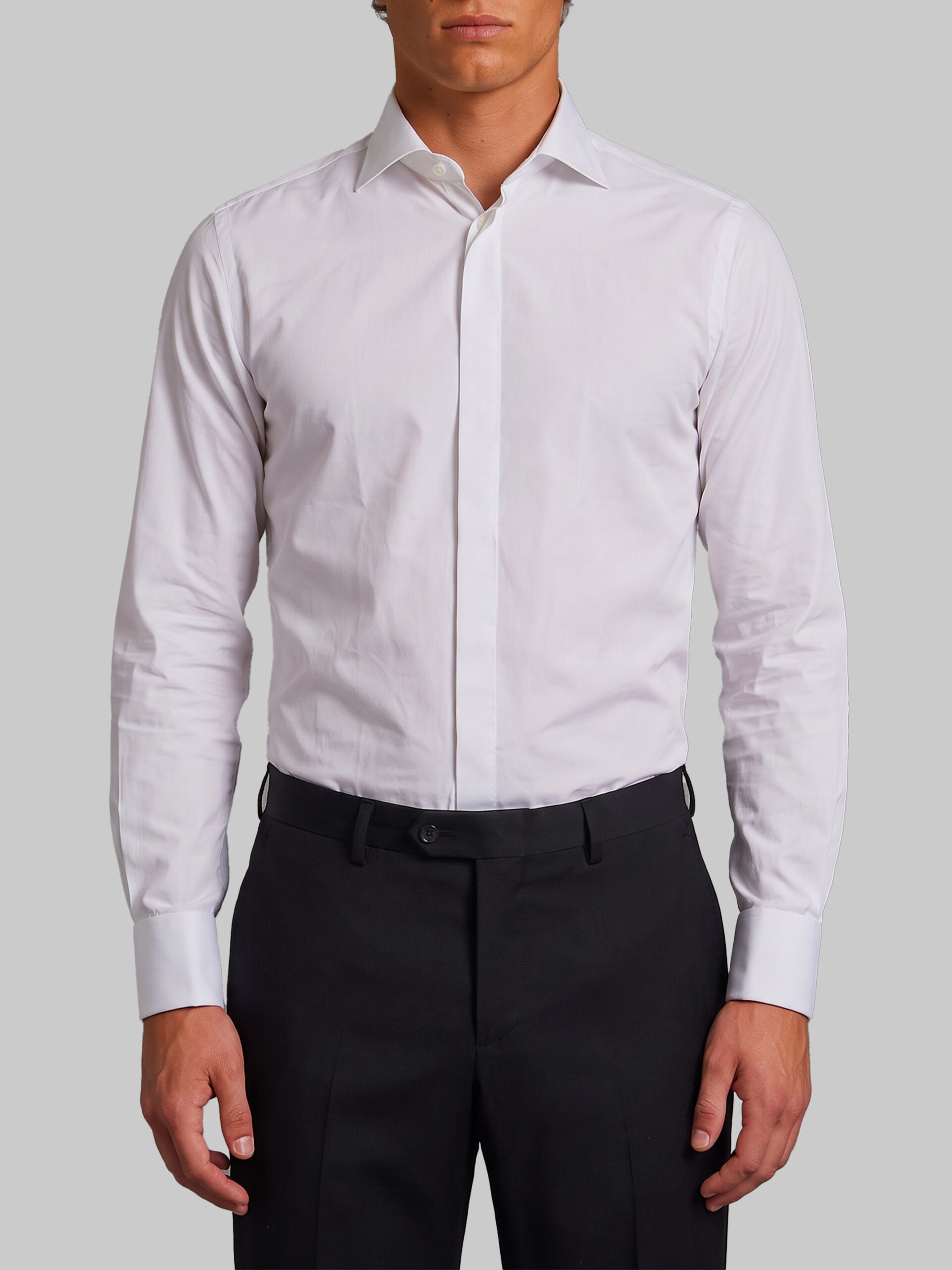 Borriello Marechiaro shirt witth cuffs for cufflinks