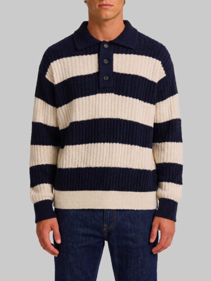 Roberto Collina Ribbed marinière polo