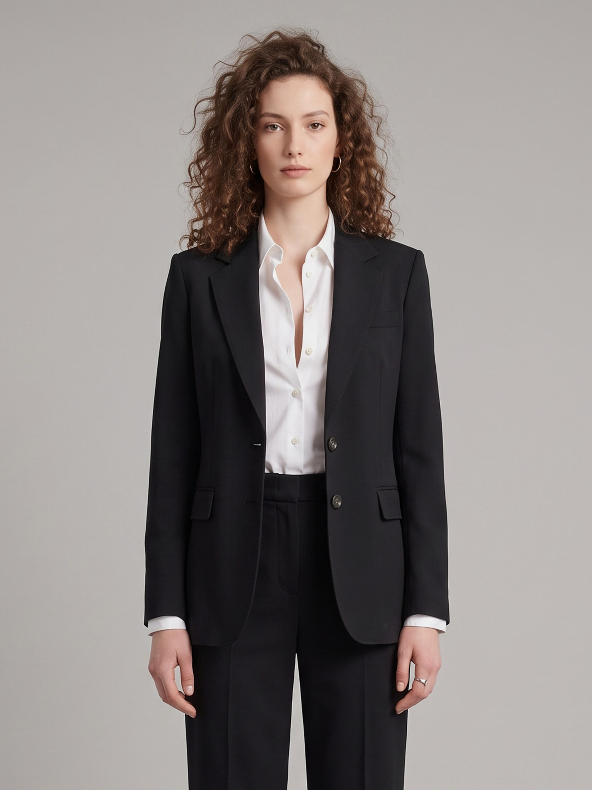 Sutton New York Single-breasted jacket in stretch canvas