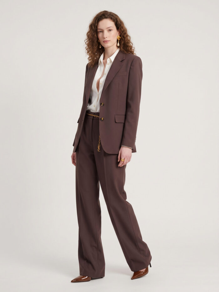 Sutton New York Single-breasted jacket in stretch canvas