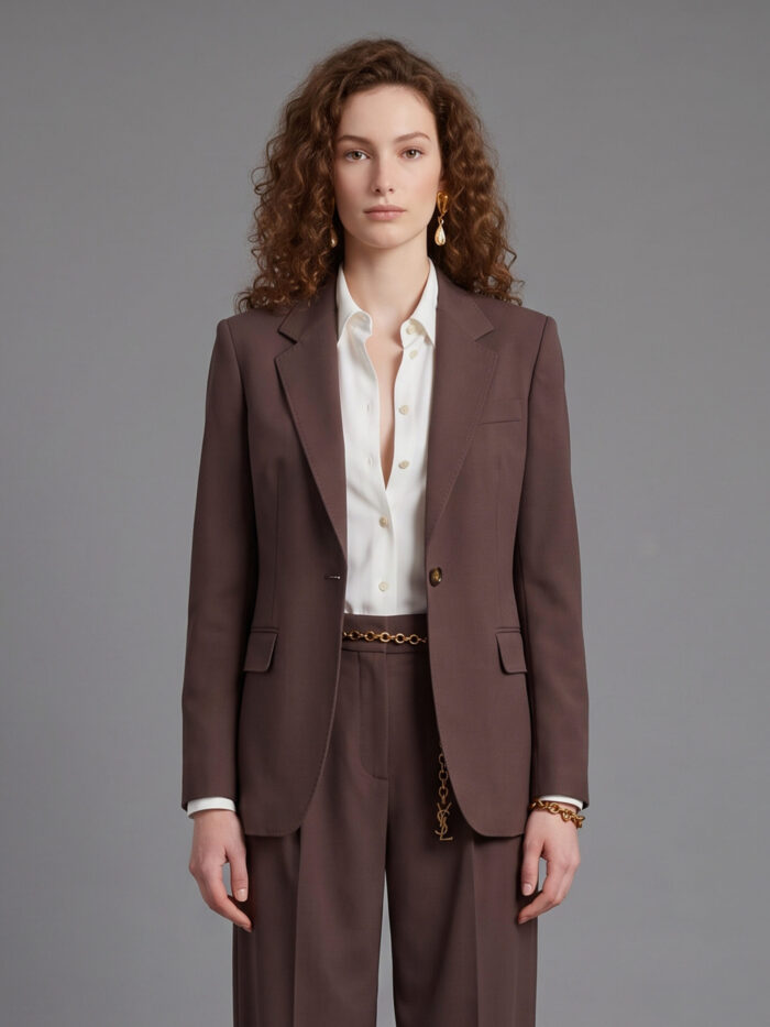 Sutton New York Single-breasted jacket in stretch canvas