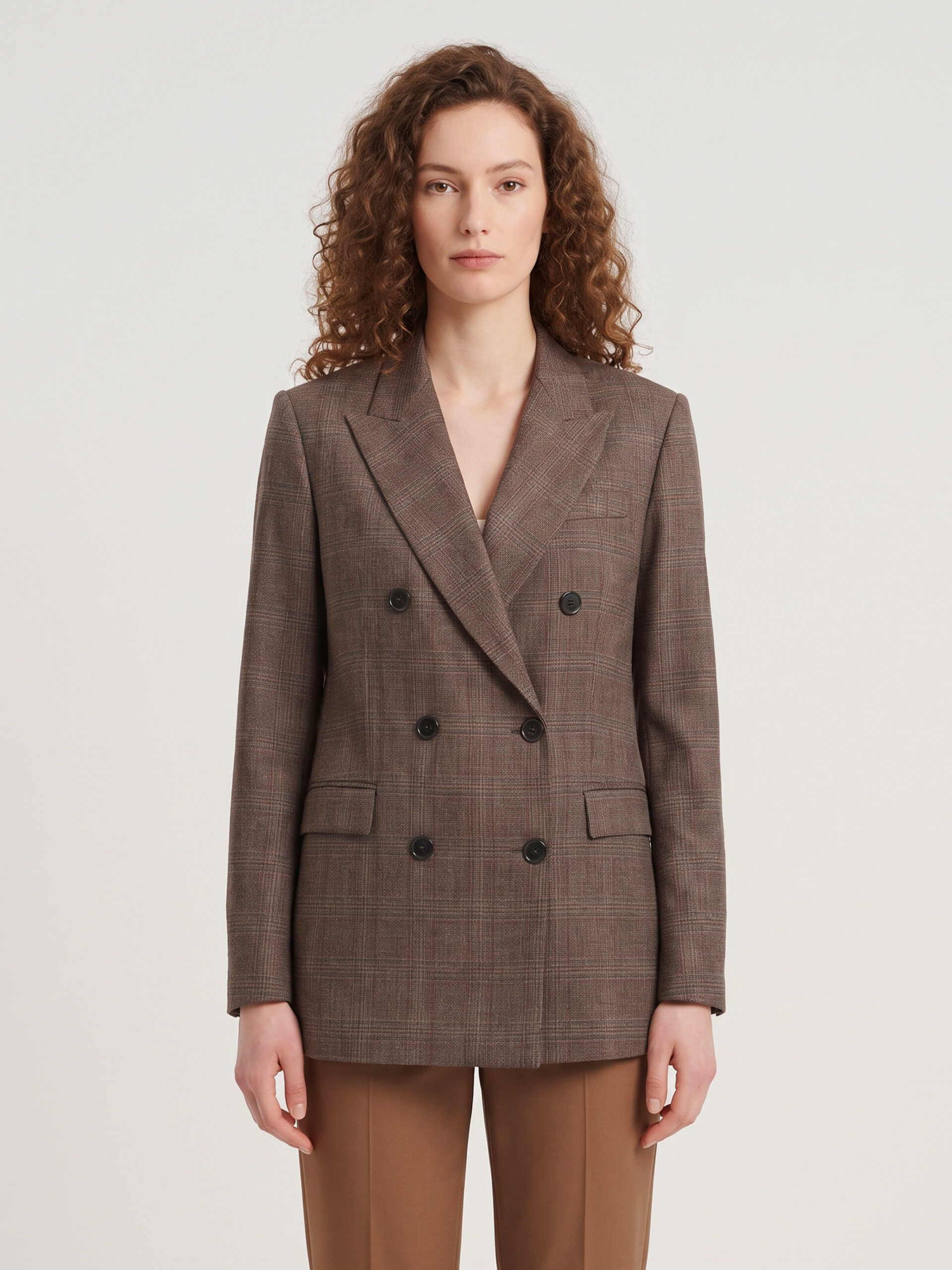 Sutton New York Double-breasted jacket in prince of Wales check