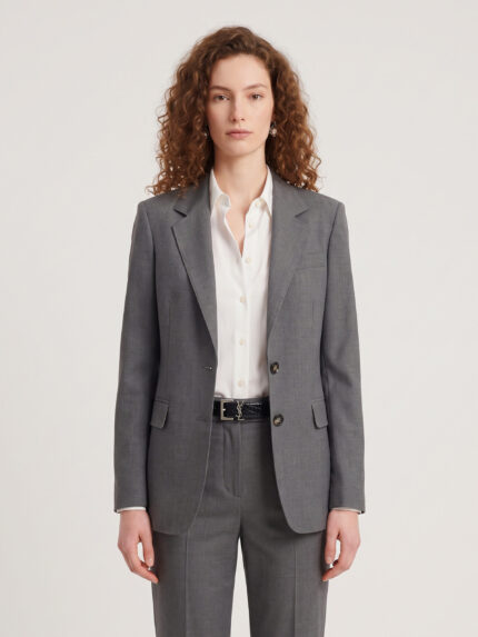 Sutton New York Single-breasted jacket in stretch canvas
