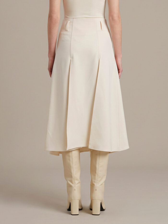 Sutton New York Midi panel skirt in double crepe