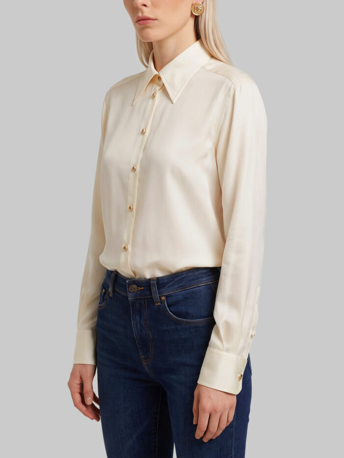 Dolce&gabbana White silk shirt