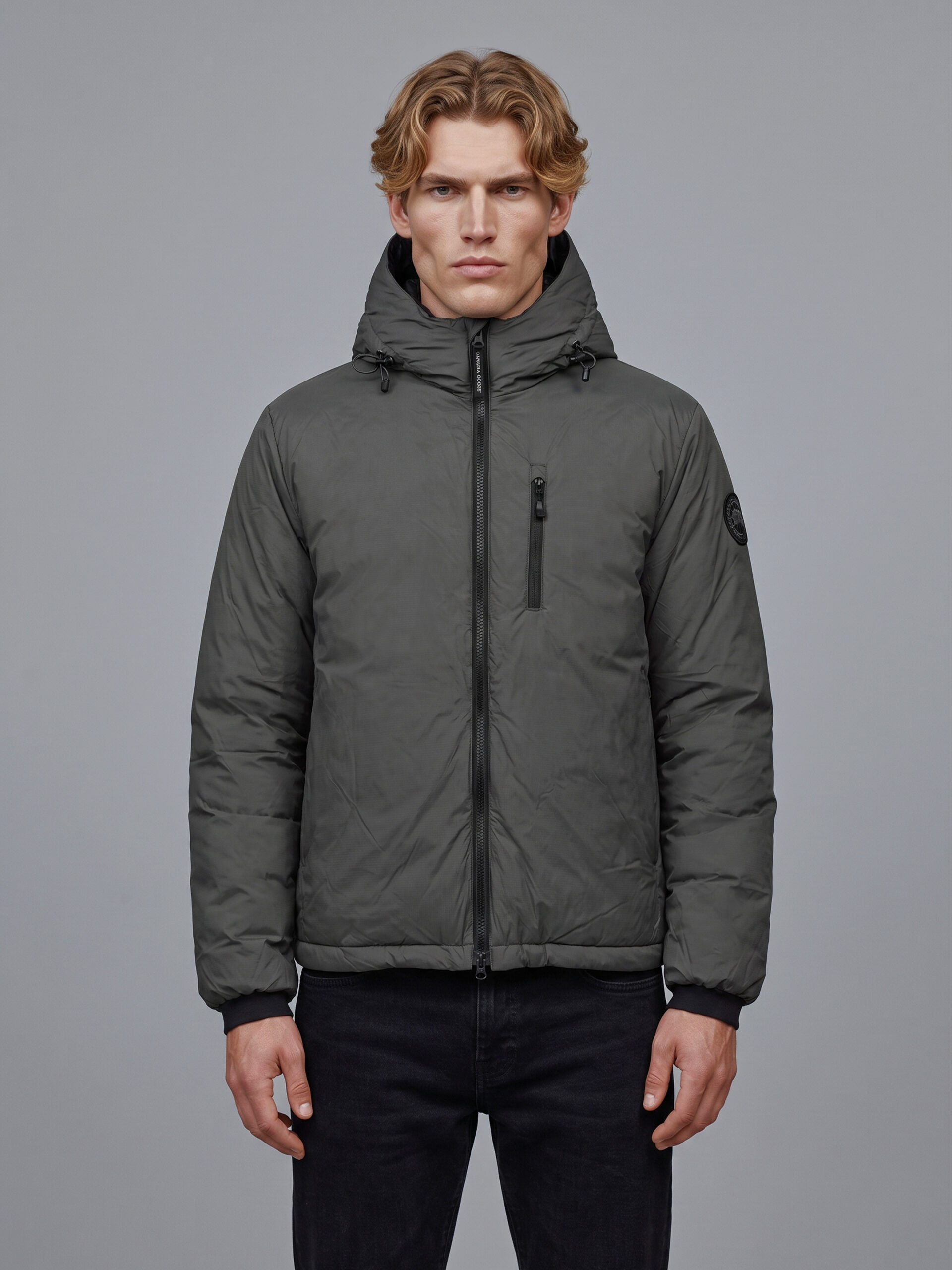 Canada Goose Jacket with hood Lodge black disc