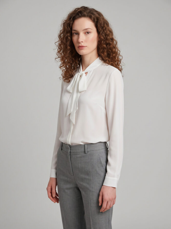 Sutton New York Bow blouse in double georgette