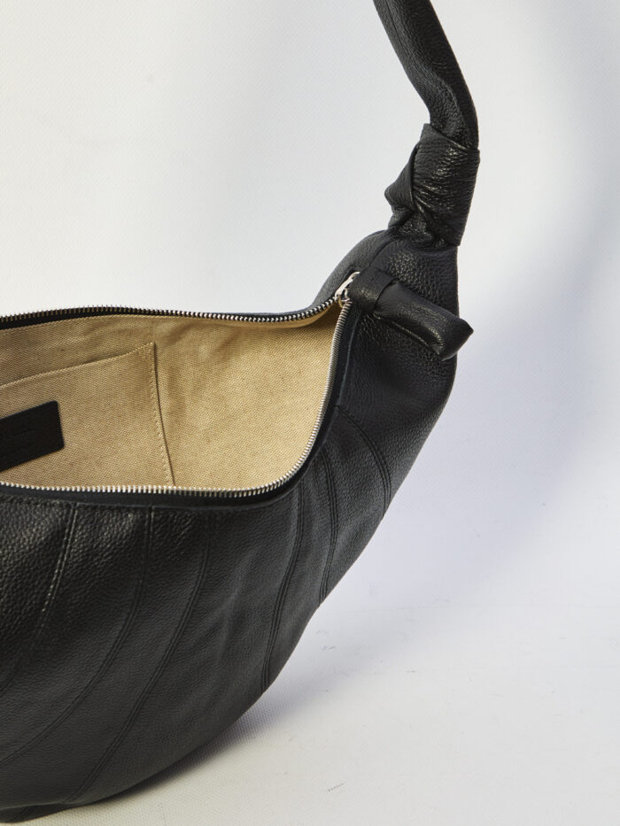 Lemaire Croissant black bag medium