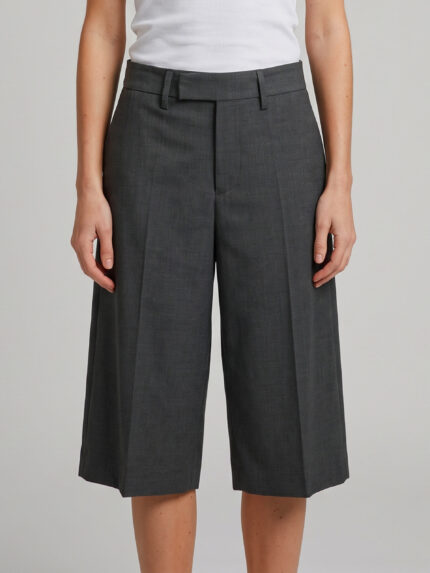 Sutton New York Anthracite stretch canvas bermuda shorts