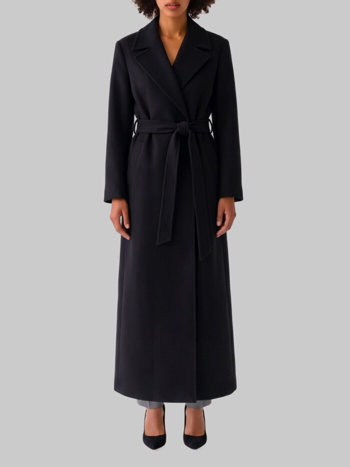 dolce&gabbana wool coat with a belt in virgin wool Dolce&gabbana Wool coat with a belt in virgin wool