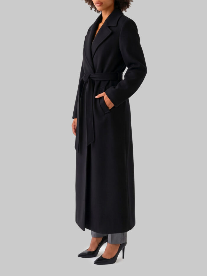 Dolce&gabbana Wool coat with a belt in virgin wool