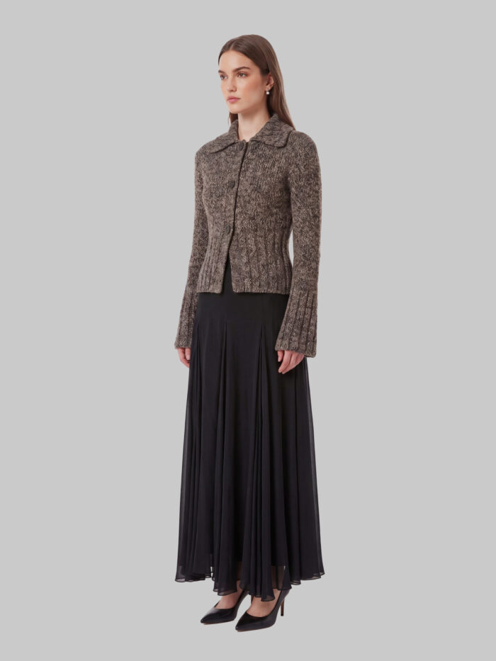 Khaite Takeo cardigan in multi sepia and black