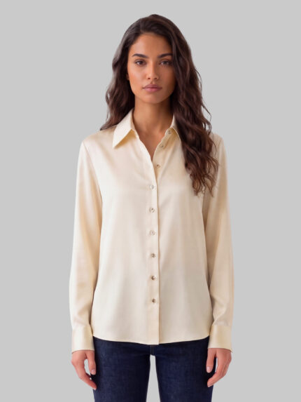 Khaite Ivy champagne shirt