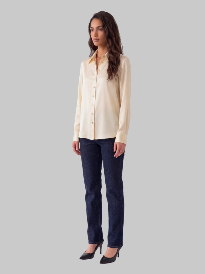 Khaite Ivy champagne shirt