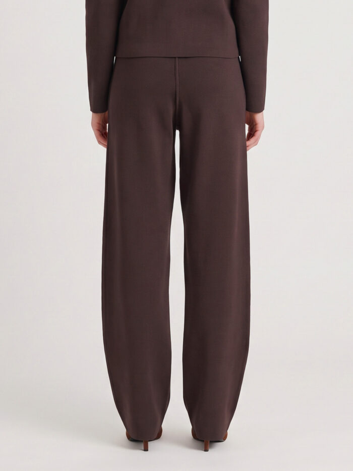 The Frankie Shop Enya straight-leg trousers in brown
