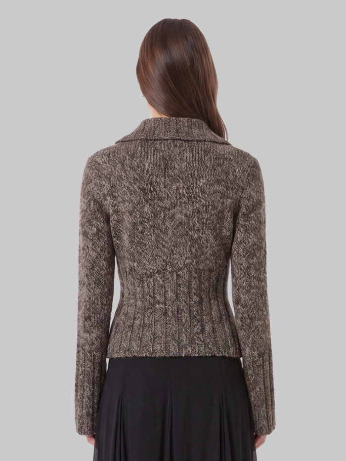 Khaite Takeo cardigan in multi sepia and black