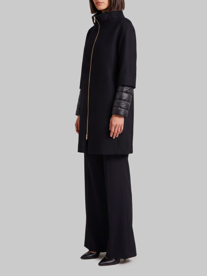 Herno Ultra-light coat in eco wool and nylon