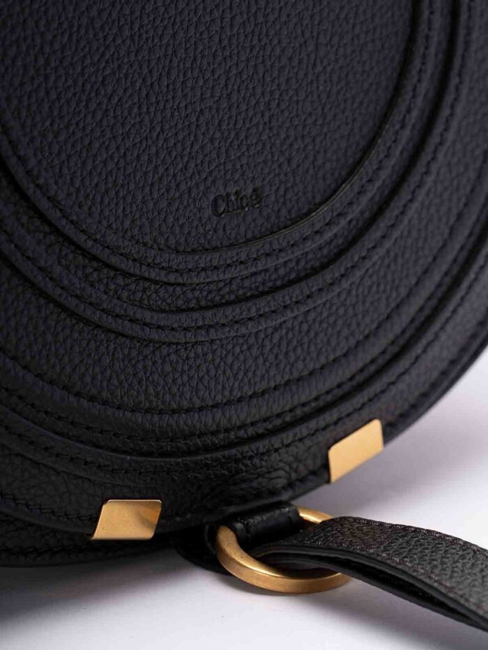 Chloe Marcie Saddle bag in grained leather