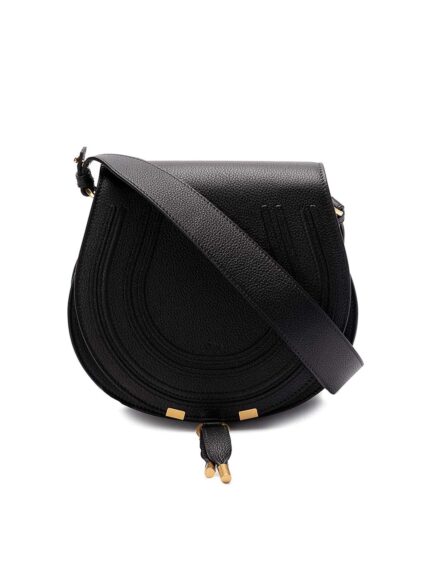 Chloe Marcie Saddle bag in grained leather