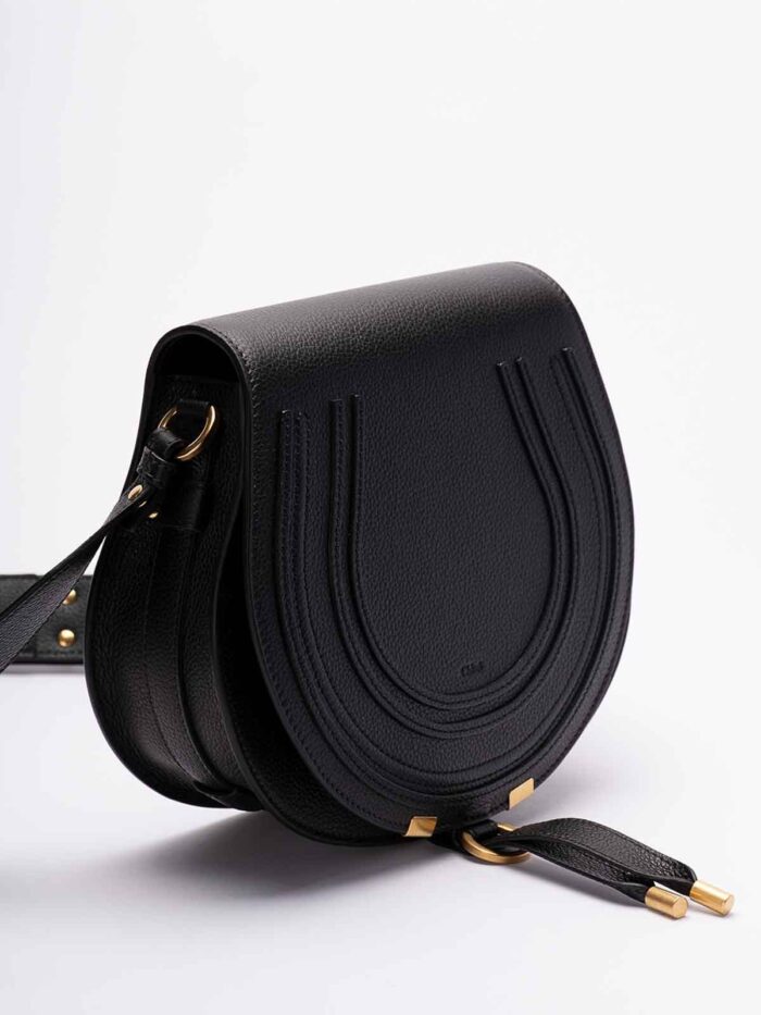 Chloe Marcie Saddle bag in grained leather