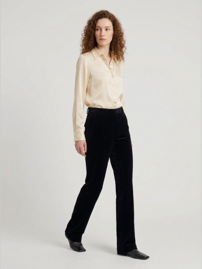 Khaite Hunter velvet pants