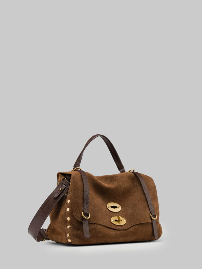 Zanellato Postina RE bag Jones Nabuk in Brown Tartufo di Norcia