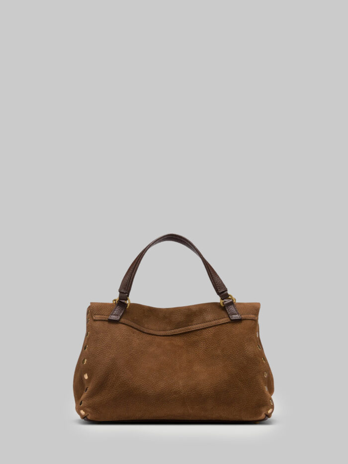 Zanellato Postina RE bag Jones Nabuk in Brown Tartufo di Norcia