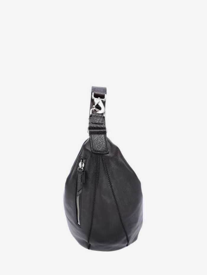 Lemaire Dark Chocolate Quiver Clip bag