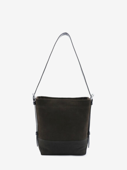 Lemaire Small ebony Belted tote bag