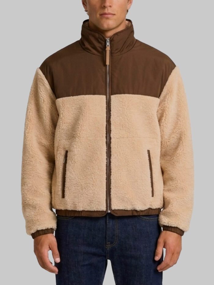 ami paris zip jacket with nylon inserts Ami Paris Zip jacket with nylon inserts