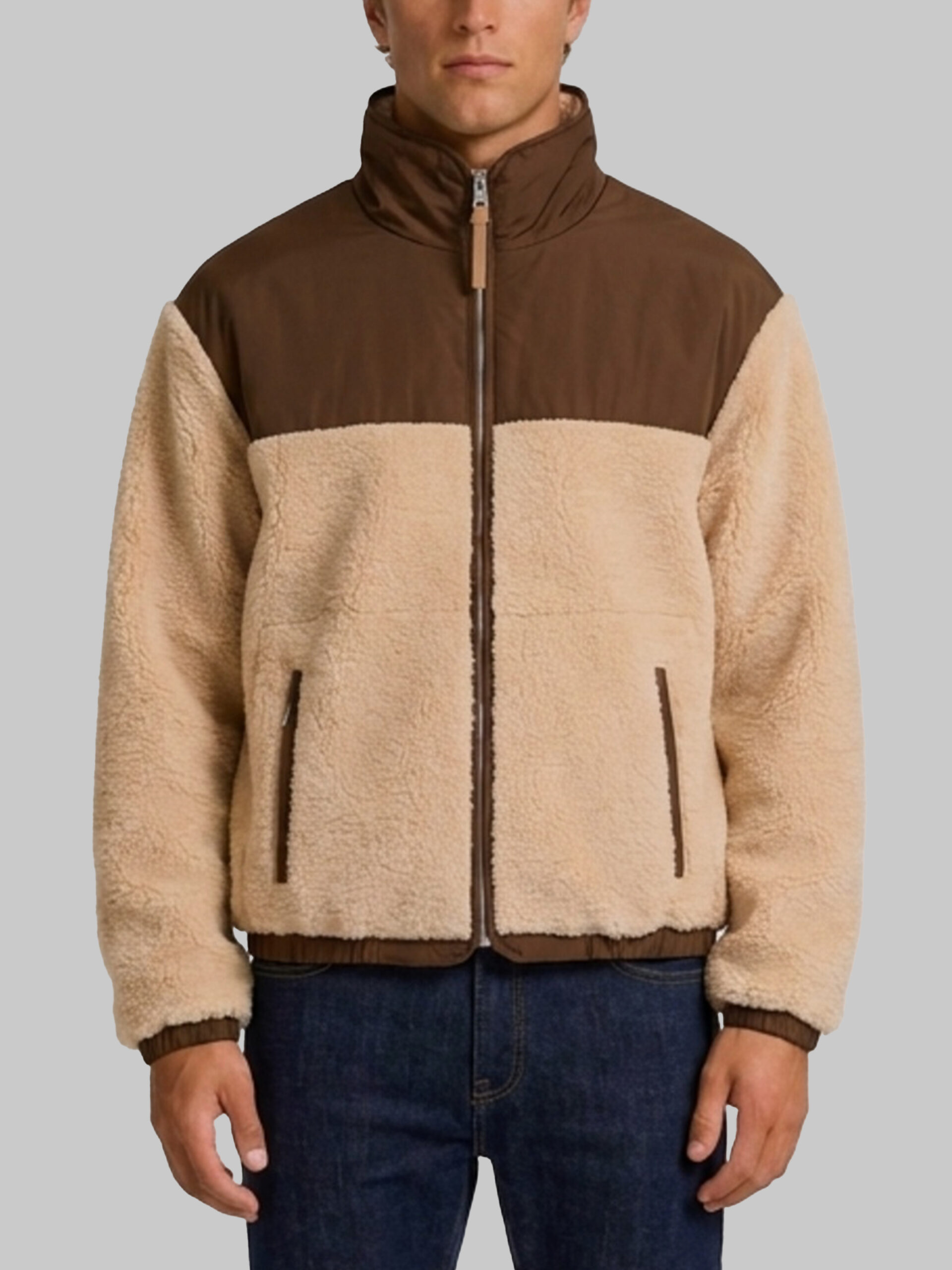 Ami Paris Zip jacket with nylon inserts