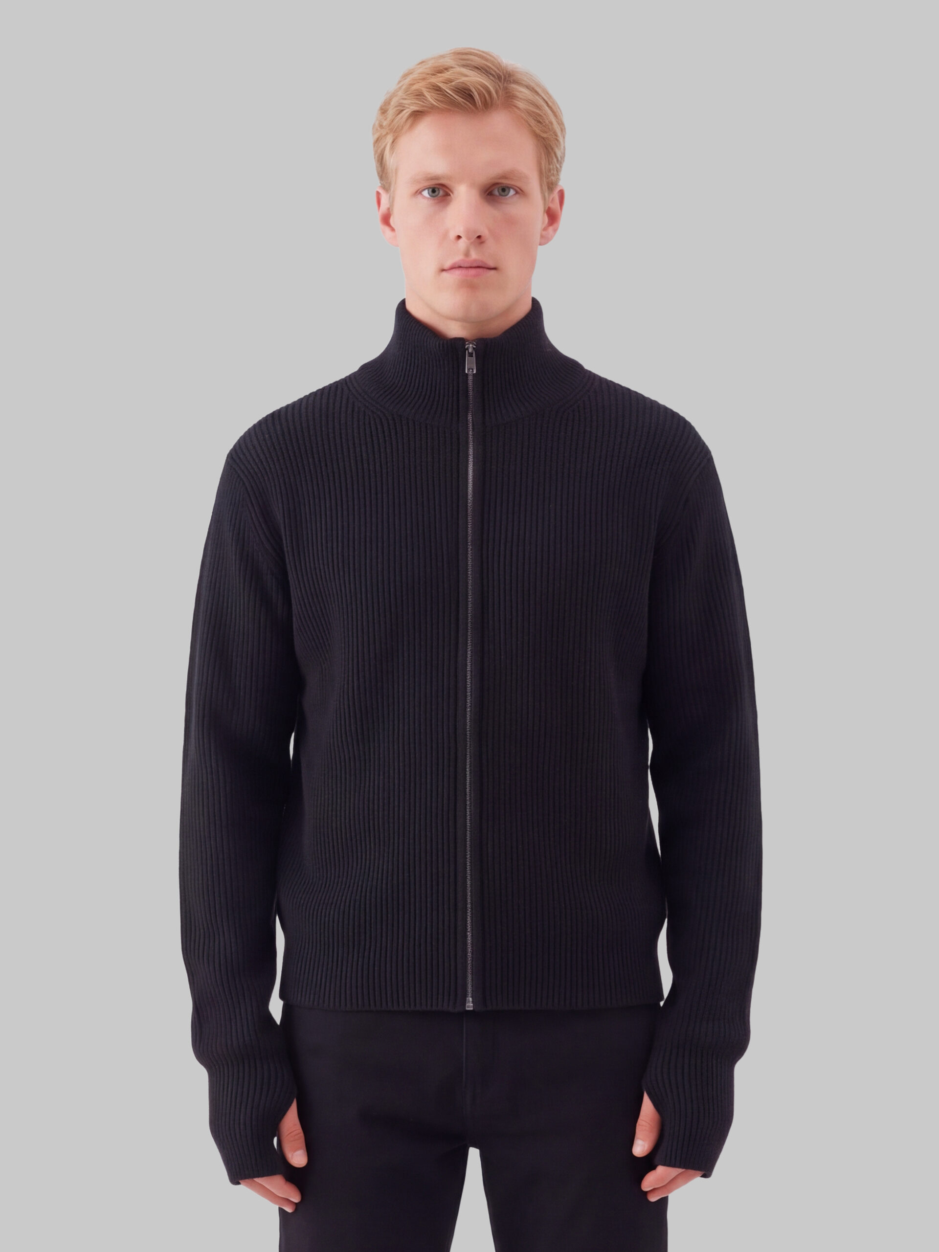 Lemaire Zip cardigan in virgin wool