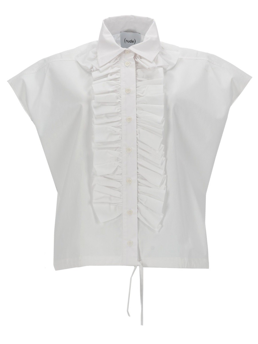 NUDE CAMICIA CON RUCHES