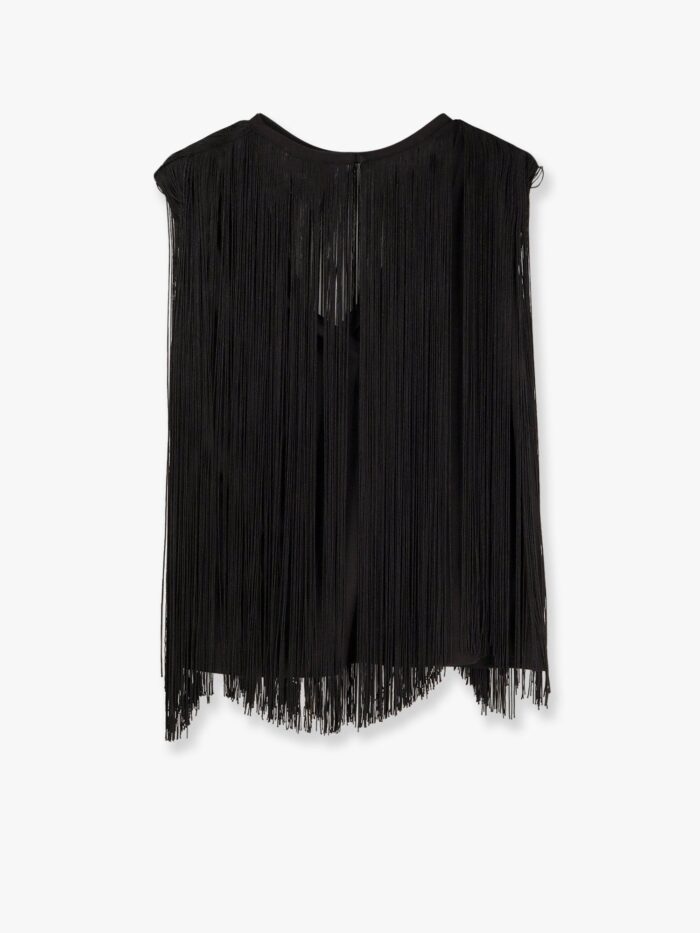 NUDE Cotton And Viscose Top With Fringes