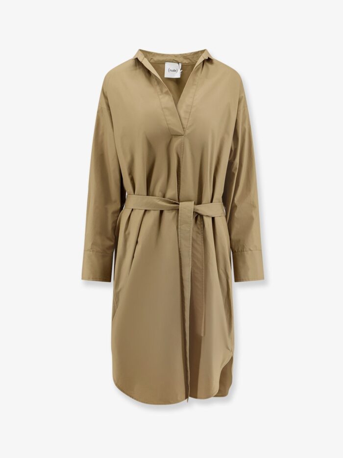 NUDE Cotton Dress With Belt