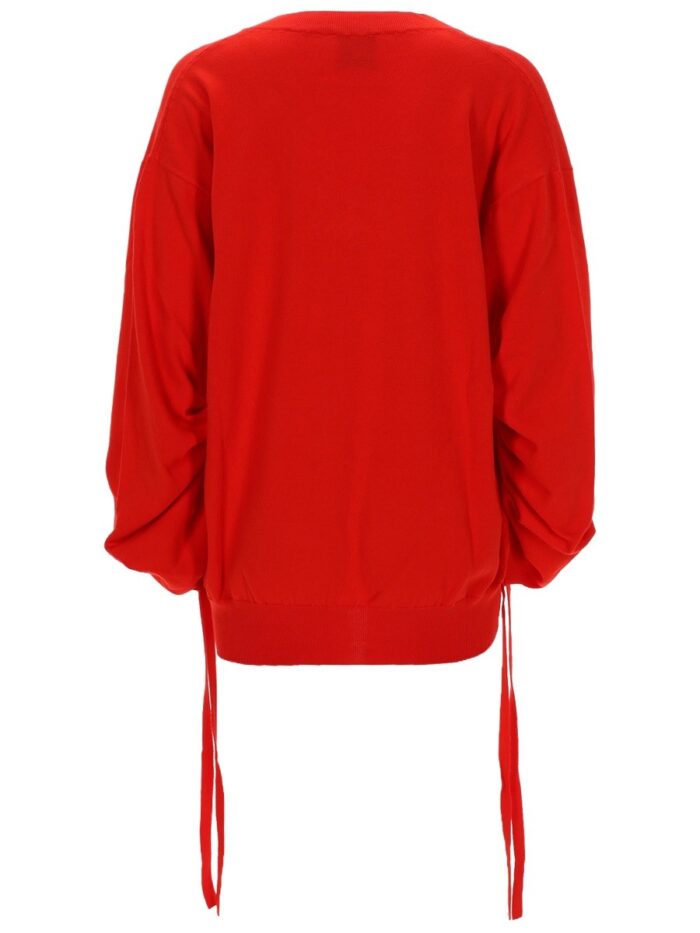 NUDE MAGLIA IN COTONE CON SCOLLO A V