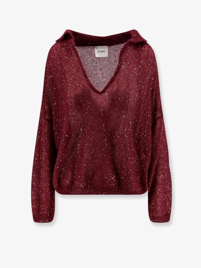NUDE Mohair Blend Sweater With Sequins